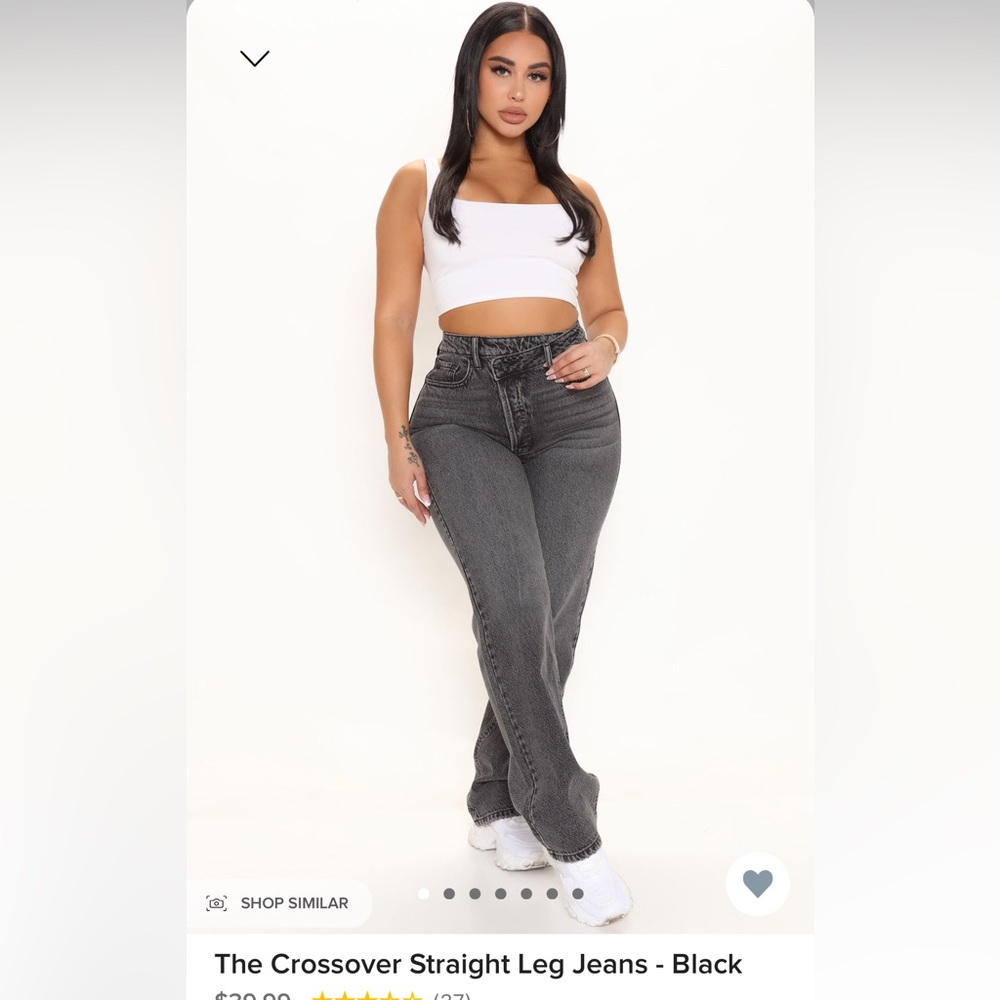 NWT Fashion Nova Crossover Jeans